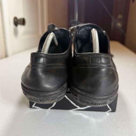 Used Louis Vuitton Men Eu 10 US 11 Black Damier Infini Sneakers Low Top 1123LV41 - Picture 12 of 14
